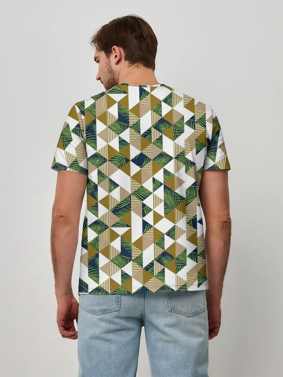 Мужская базовая футболка / Хипстерские треугольники