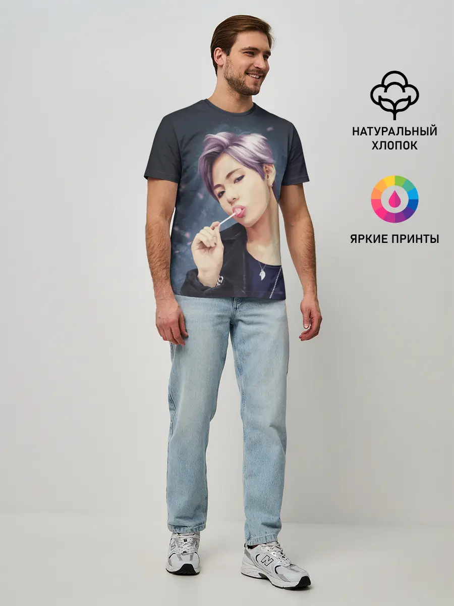 Мужская базовая футболка / Hair