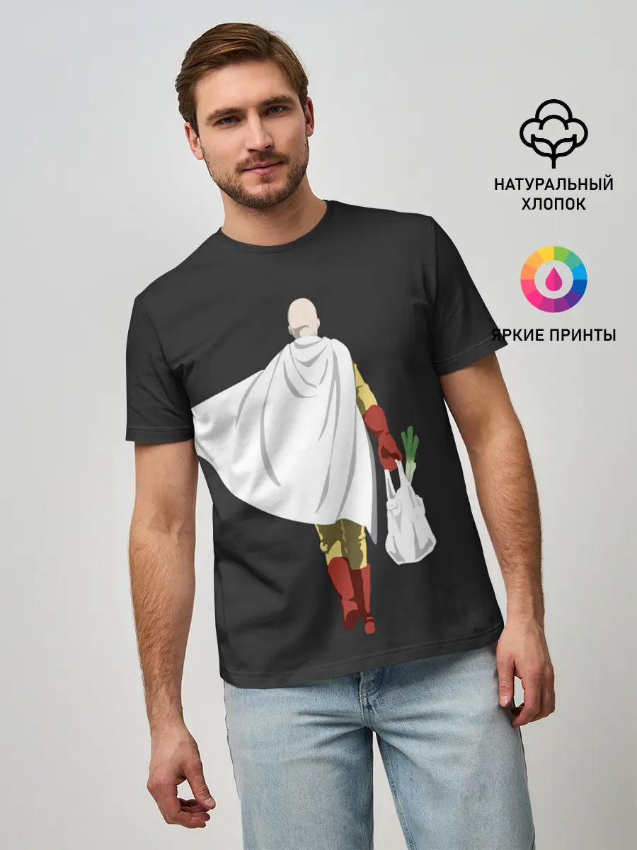 Мужская базовая футболка / Saitama