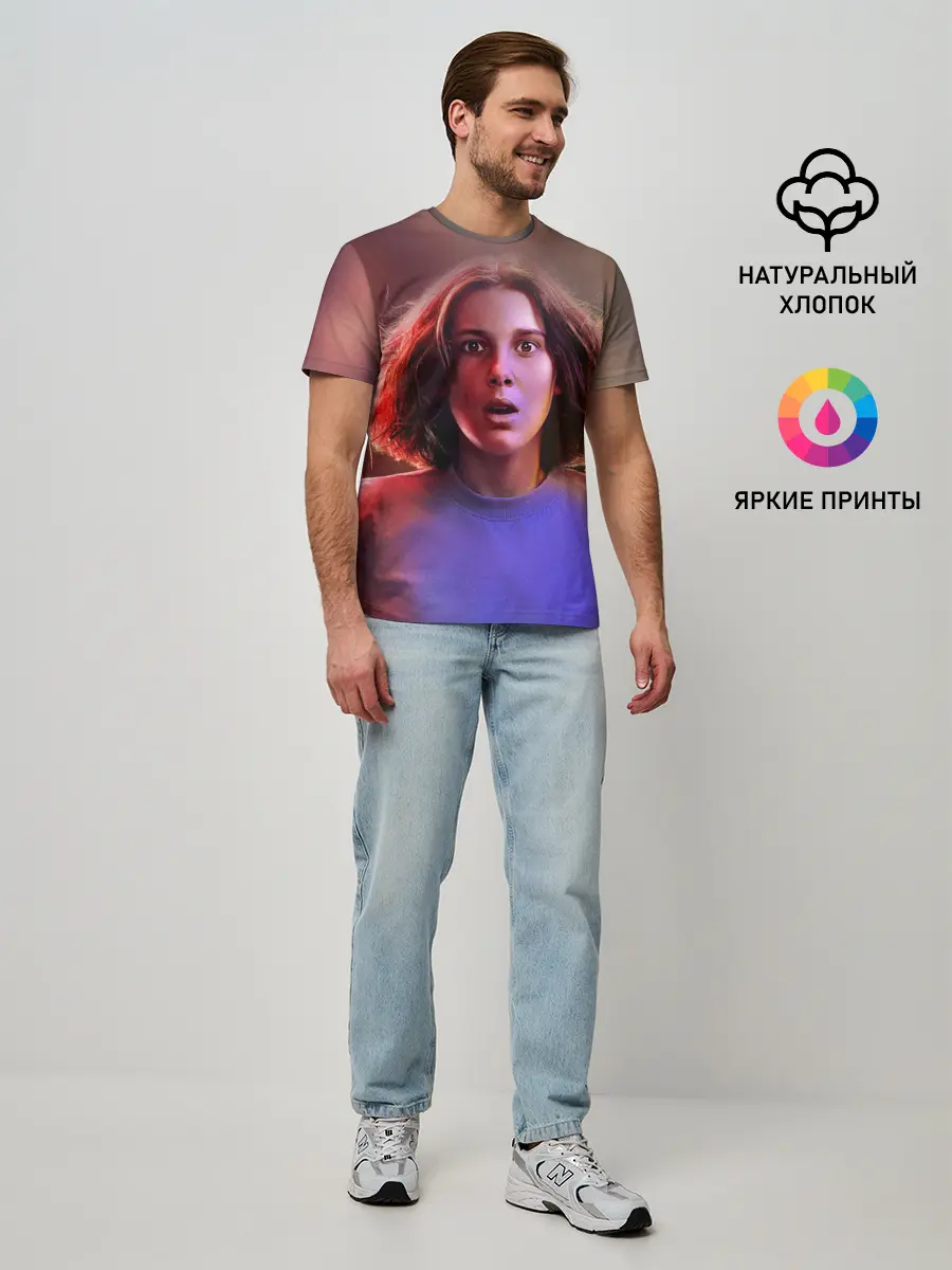 Мужская базовая футболка / STRANGER THINGS