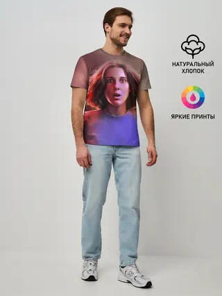 Мужская базовая футболка / STRANGER THINGS