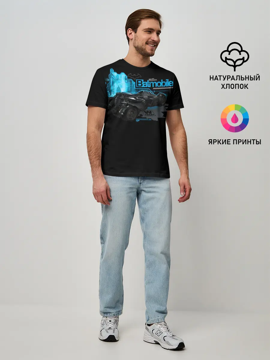 Мужская базовая футболка / Batmobile