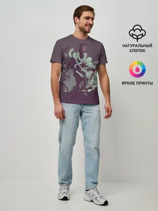 Мужская базовая футболка / Психоделический Эйбл