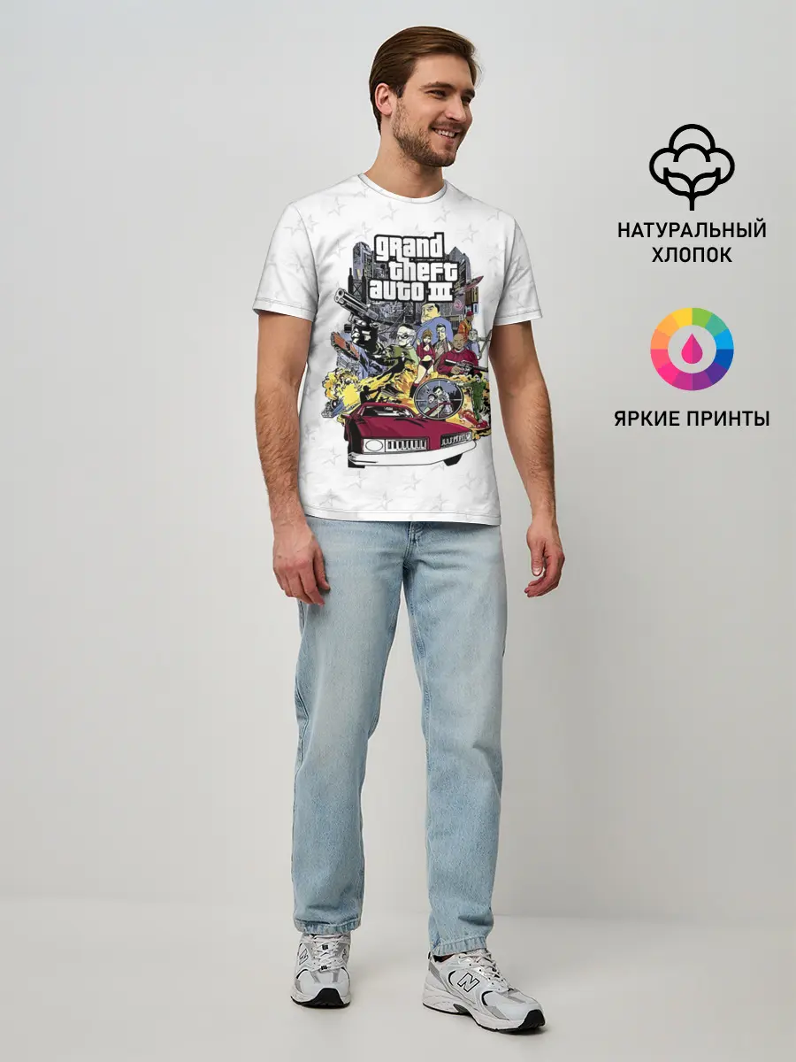 Мужская базовая футболка / Grand Theft Auto iii