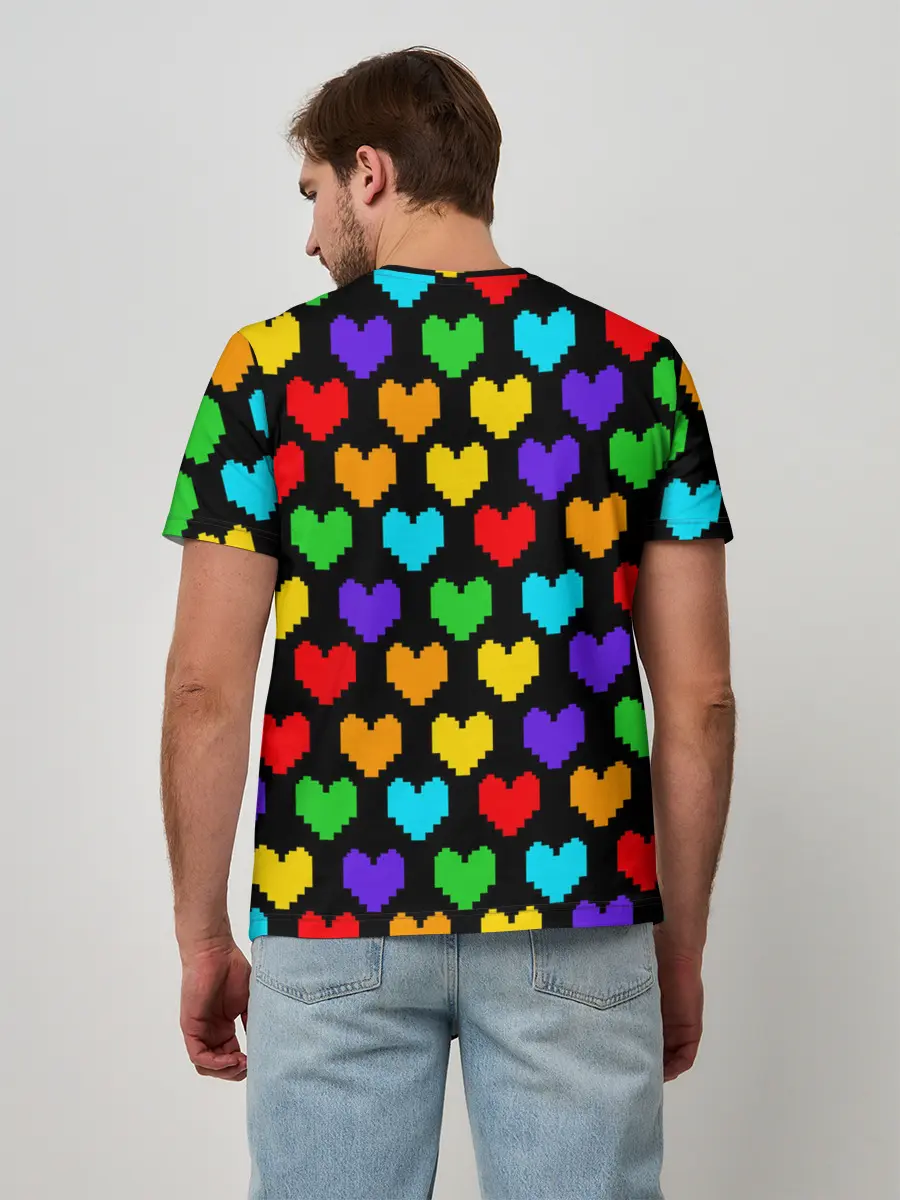 Мужская базовая футболка / UNDERTALE HEART