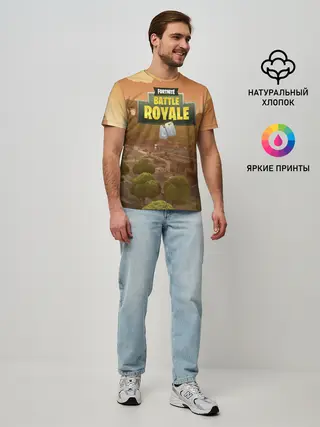 Мужская базовая футболка / Fortnite Battle Royale