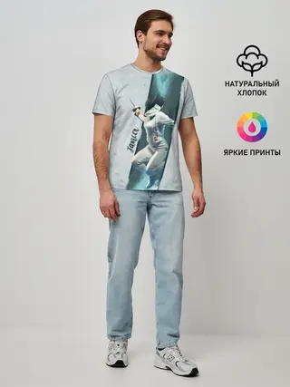 Мужская базовая футболка / Фехтовальщик