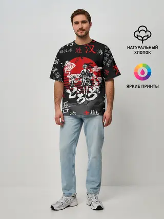 Мужская футболка оверсайз / ДОРОРО / DORORO / АНИМЕ