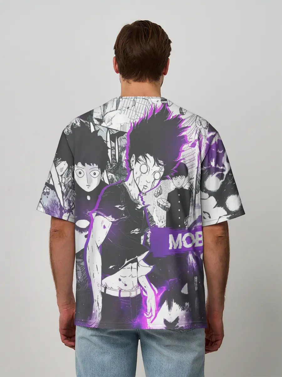 Мужская футболка оверсайз / Моб Психо 100