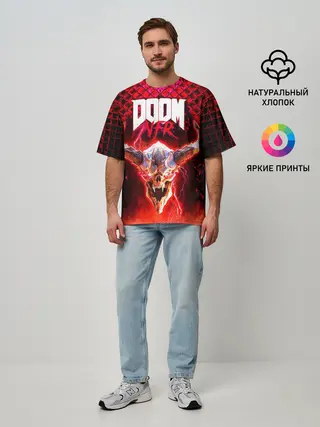 Мужская футболка оверсайз / Doom Enternal
