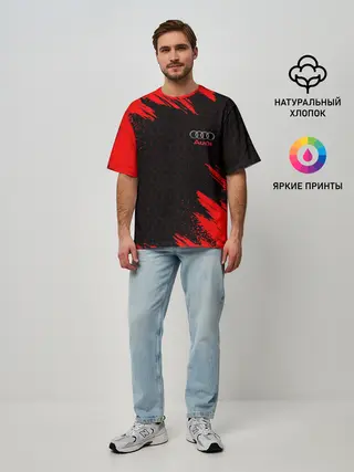 Мужская футболка оверсайз / AUDI