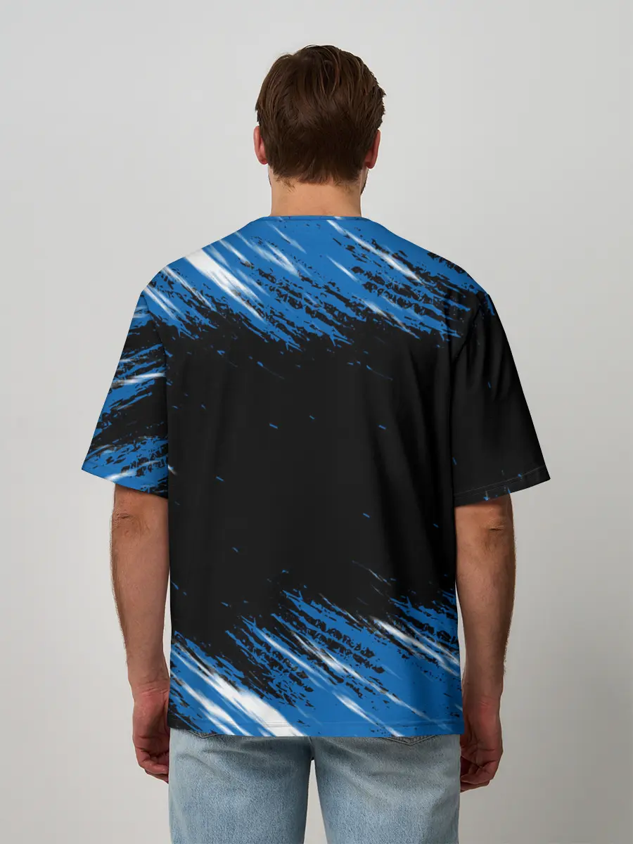 Мужская футболка оверсайз / KSI ICELAND - сборная.