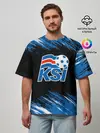 Мужская футболка оверсайз / KSI ICELAND - сборная.