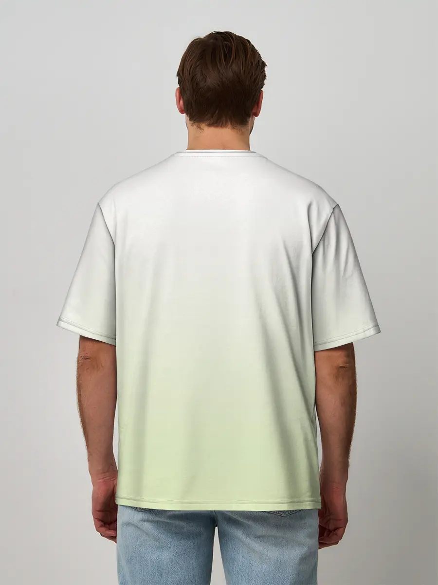 Мужская футболка оверсайз / букет рисунок