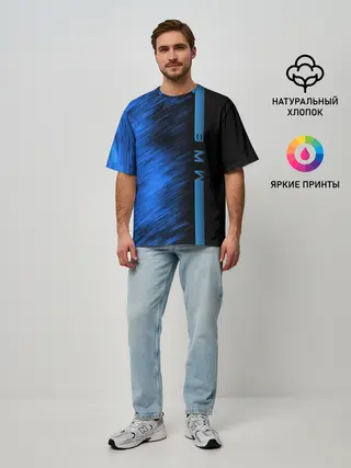 Мужская футболка оверсайз / BMW