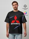 Мужская футболка оверсайз / MITSUBISHI