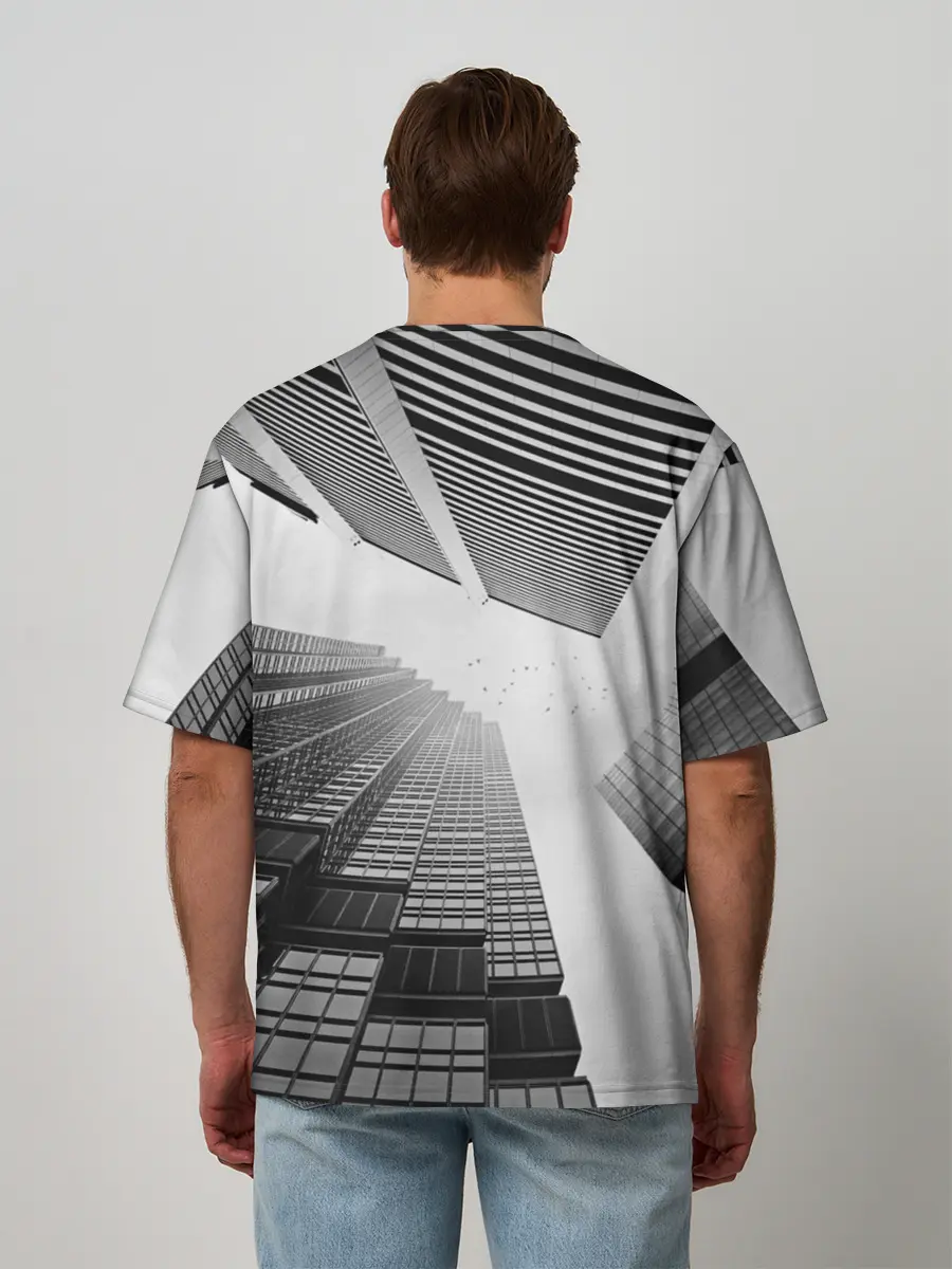 Мужская футболка оверсайз / Минимализм