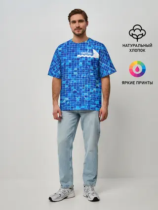 Мужская футболка оверсайз / Dance pool