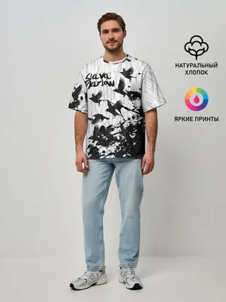 Мужская футболка оверсайз / SLAVA MARLOW