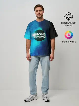 Мужская футболка оверсайз / Imagine Dragons