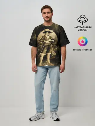 Мужская футболка оверсайз / Манки Д. Луффи | One Piece