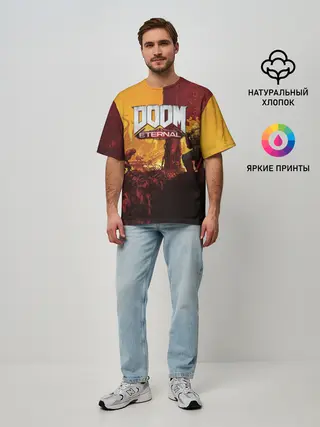 Мужская футболка оверсайз / DOOM eternal 2020