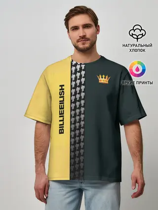 Мужская футболка оверсайз / билли айлиш