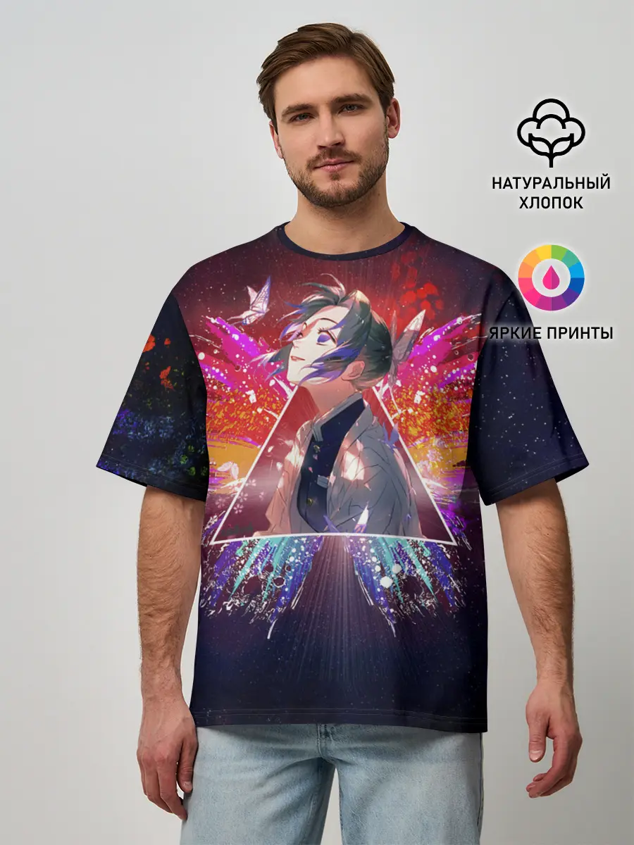 Мужская футболка оверсайз / Шинобу Кочо