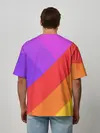 Мужская футболка оверсайз / РАДУЖНАЯ ГЕОМЕТРИЯ / RAINBOW GEOMETRY