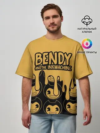 Мужская футболка оверсайз / Bendy And The Ink Machine