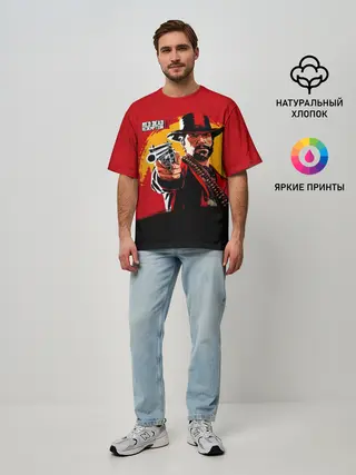 Мужская футболка оверсайз / Red Dead Redemption 2