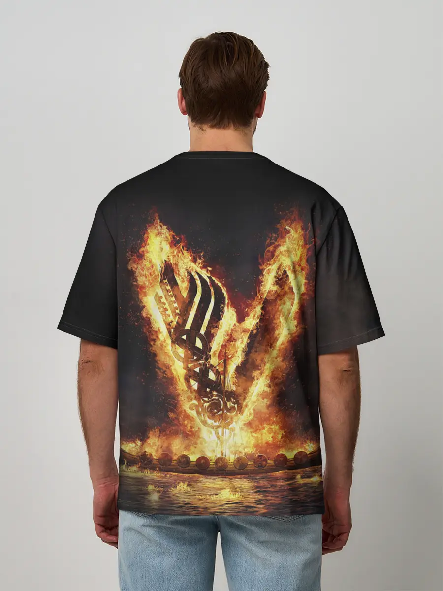 Мужская футболка оверсайз / ВИКИНГИ | VIKINGS | V