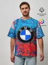 Мужская футболка оверсайз / BMW