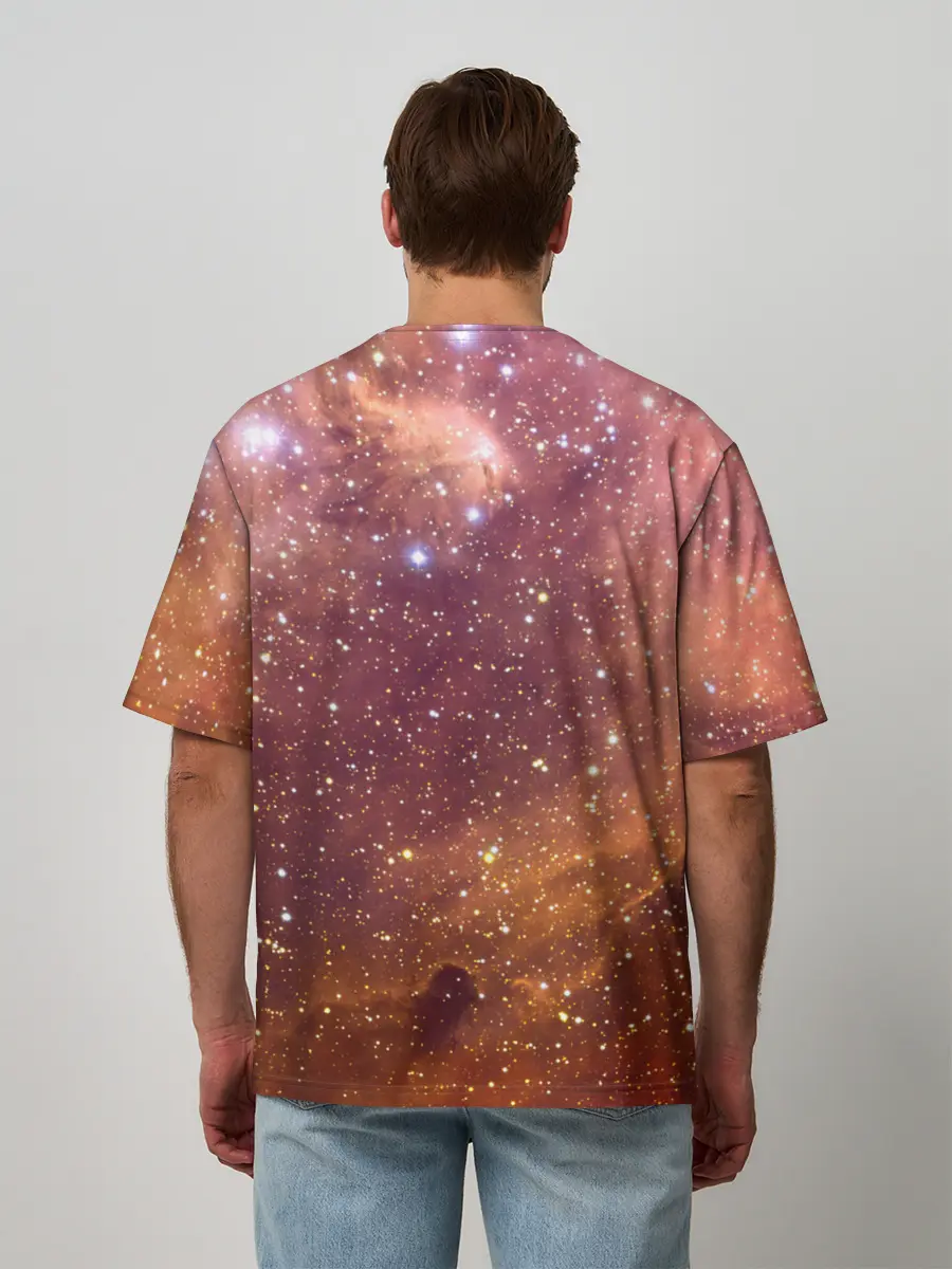 Мужская футболка оверсайз / ДЬЯВОЛ | GALAXY DIABLO