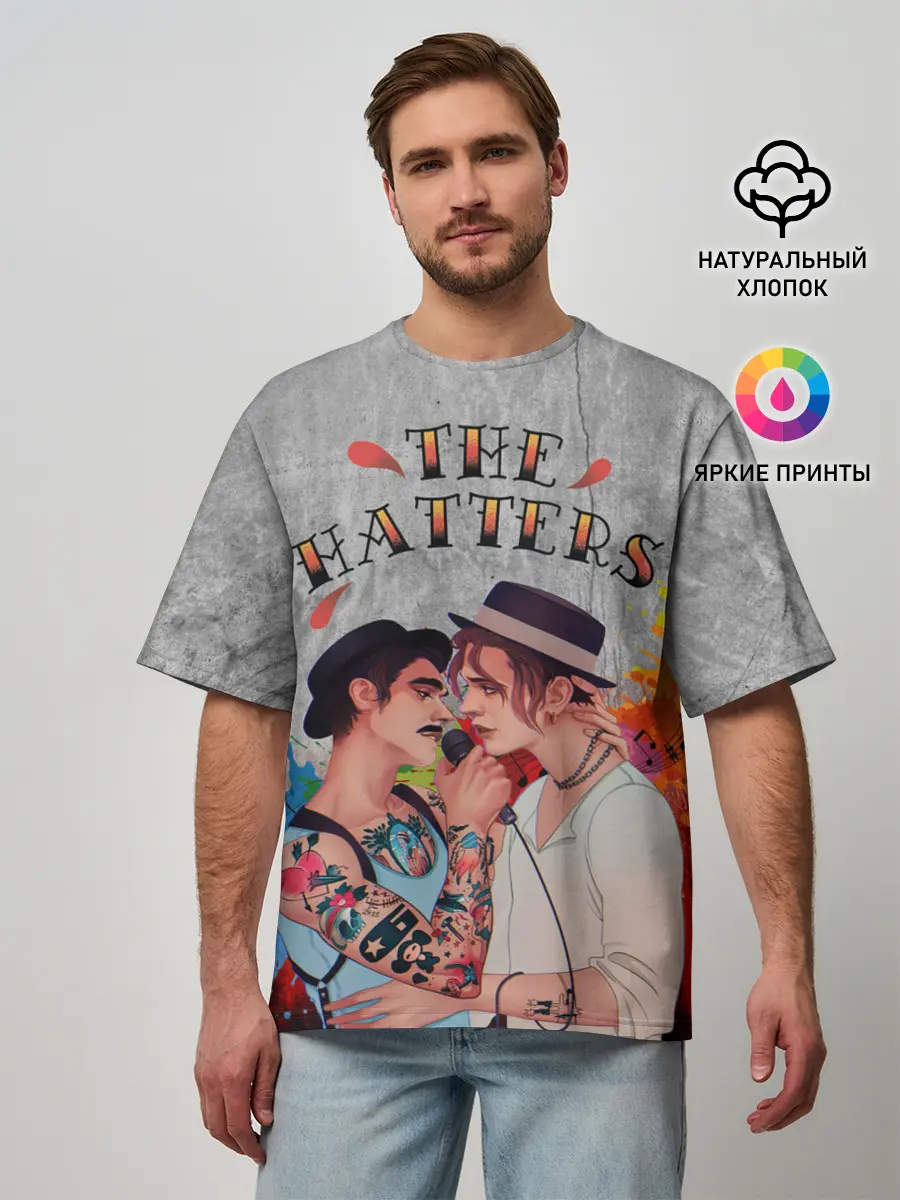 Мужская футболка оверсайз / THE HATTERS