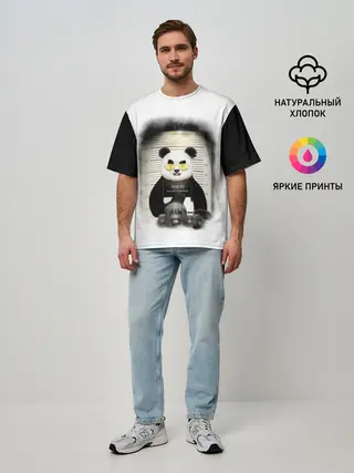 Мужская футболка оверсайз / Yami: hight IQ 3D