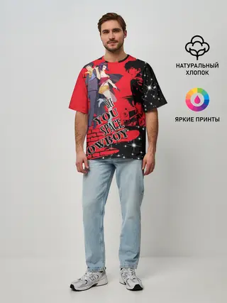 Мужская футболка оверсайз / Cowboy Bebop art