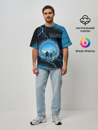 Мужская футболка оверсайз / Valheim | Вальхейм