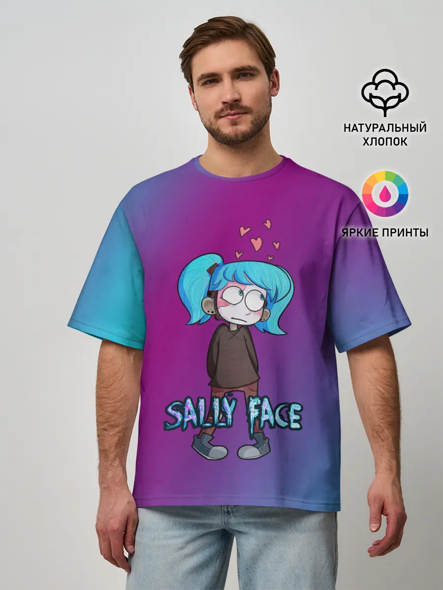 Мужская футболка оверсайз / Sally Face