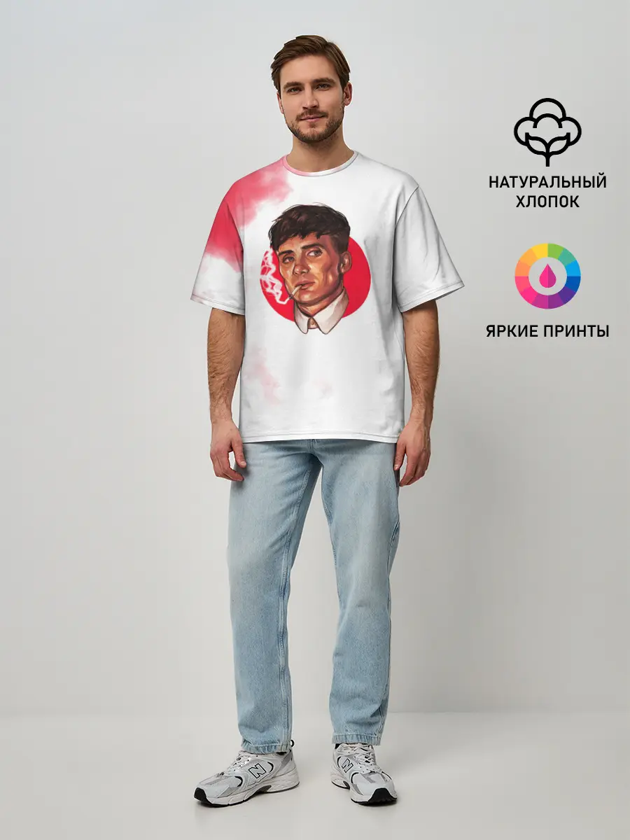 Мужская футболка оверсайз / Томас Шелби Острые козырьки