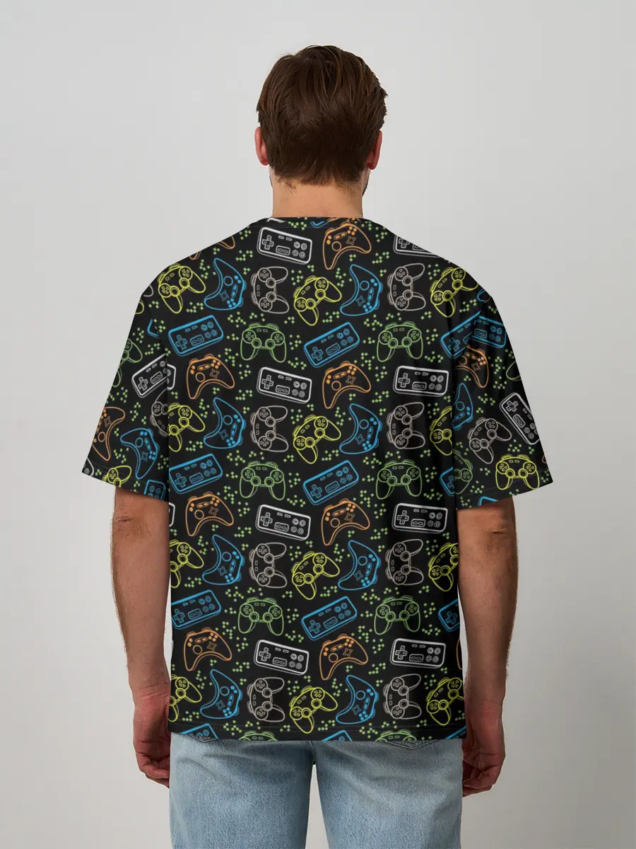 Мужская футболка оверсайз / Геймер