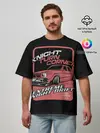 Мужская футболка оверсайз / Extreme night drift