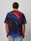 Мужская футболка оверсайз / Красочный абстракт