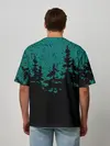 Мужская футболка оверсайз / Бесячья ёлка