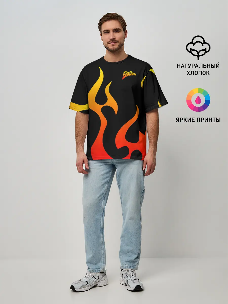 Мужская футболка оверсайз / JoJo Bizarre Adventure