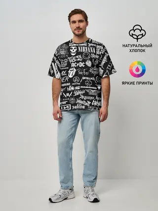 Мужская футболка оверсайз / Рок Легенды | Всех времен