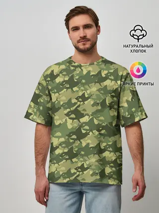 Мужская футболка оверсайз / Акулы