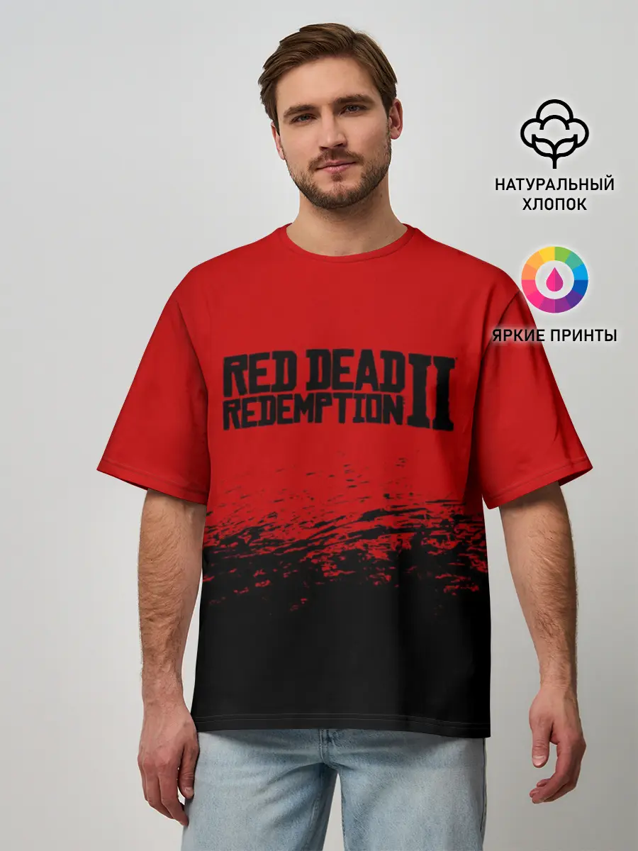 Мужская футболка оверсайз / RED DEAD REDEMPTION 2