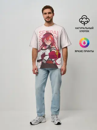 Мужская футболка оверсайз / Sempai