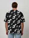 Мужская футболка оверсайз / Паттерн ДжоДжо ЧБ